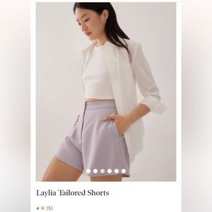 Love, Bonito Lilac Laylia Tailored Shorts